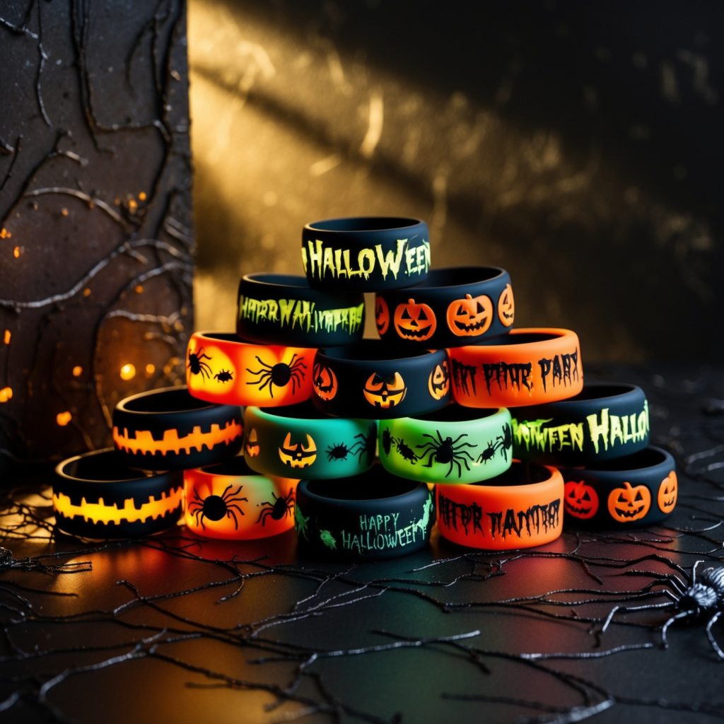 Spooky silicone wristbands