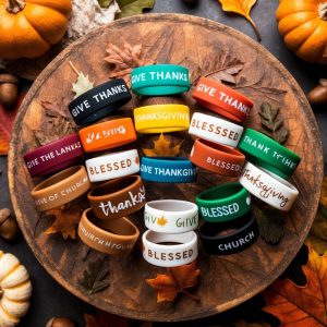 Custom Thanksgiving wristbands